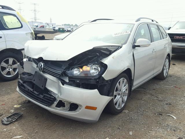 3VWPL7AJ2CM618439 - 2012 VOLKSWAGEN JETTA TDI SILVER photo 2