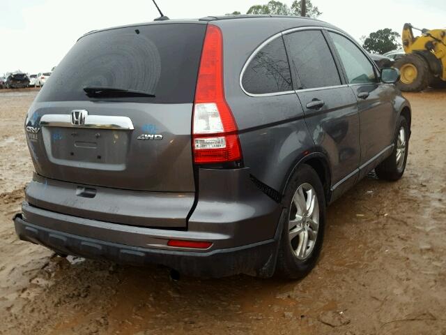 5J6RE4H76AL067326 - 2010 HONDA CR-V EXL GRAY photo 4