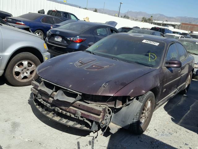 1G2WR52172F186921 - 2002 PONTIAC GRAND PRIX BURGUNDY photo 2