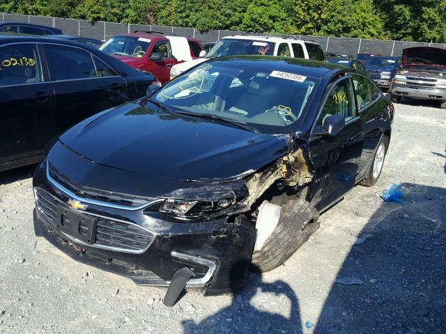 1G1ZB5STXJF233123 - 2018 CHEVROLET MALIBU LS შავი ფოტო 2