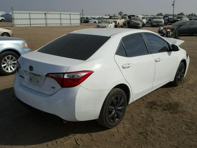 5YFBURHE5FP246462 - 2015 TOYOTA COROLLA L WHITE photo 4