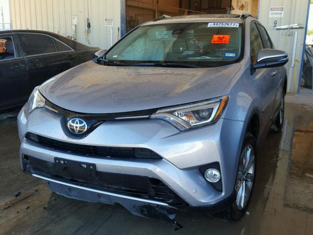 2T3YFREV7GW251582 - 2016 TOYOTA RAV4 LIMIT SILVER photo 2