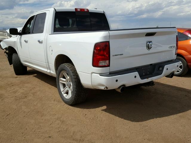 1C6RD7PT0CS329866 - 2012 DODGE RAM 1500 L WHITE photo 3