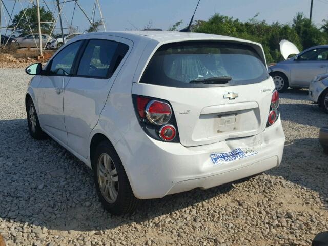 1G1JA6SH7C4214870 - 2012 CHEVROLET SONIC LS WHITE photo 3