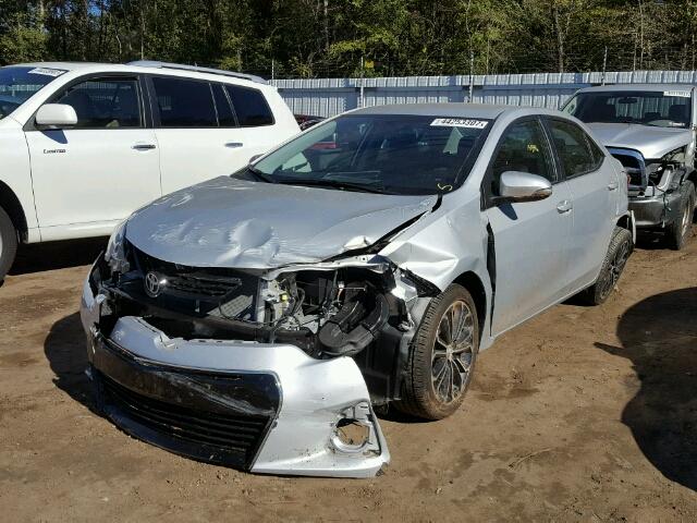 2T1BURHE9GC729910 - 2016 TOYOTA COROLLA L SILVER photo 2