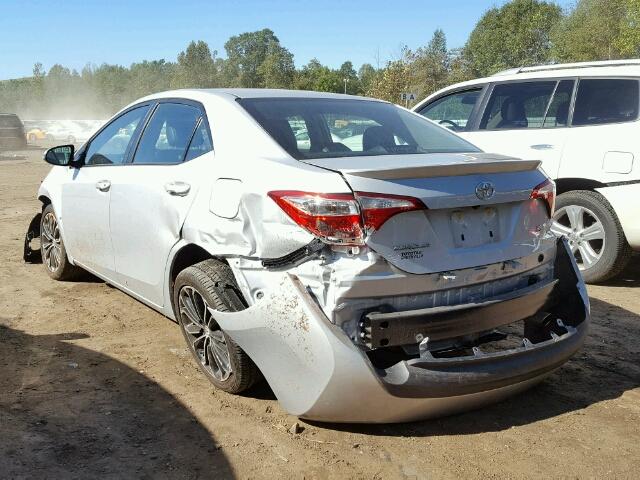 2T1BURHE9GC729910 - 2016 TOYOTA COROLLA L SILVER photo 3