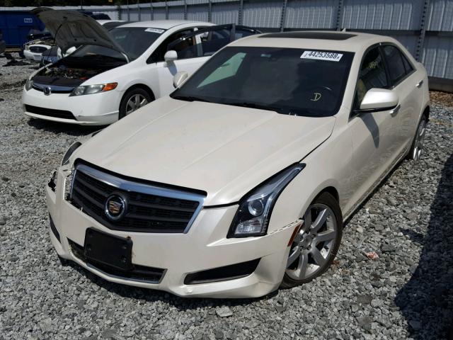 1G6AA5RA5D0133484 - 2013 CADILLAC ATS WHITE photo 2