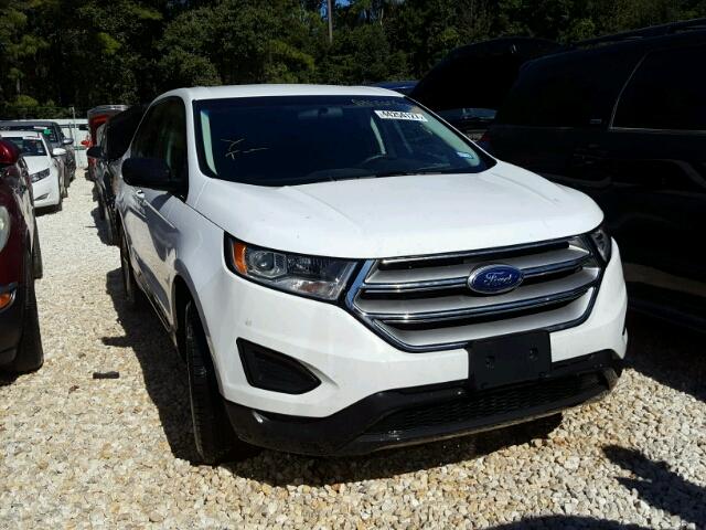 2FMTK3G82FBB72862 - 2015 FORD EDGE SE WHITE photo 1