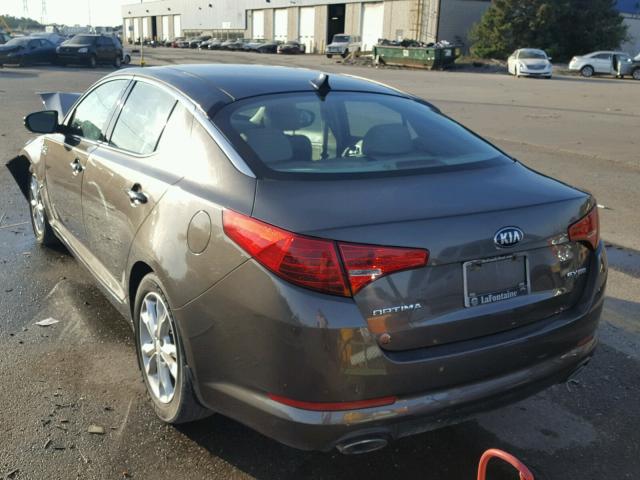 5XXGN4A70DG230838 - 2013 KIA OPTIMA GRAY photo 3