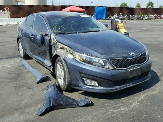 KNAGM4A76F5576626 - 2015 KIA OPTIMA LX BLUE photo 1