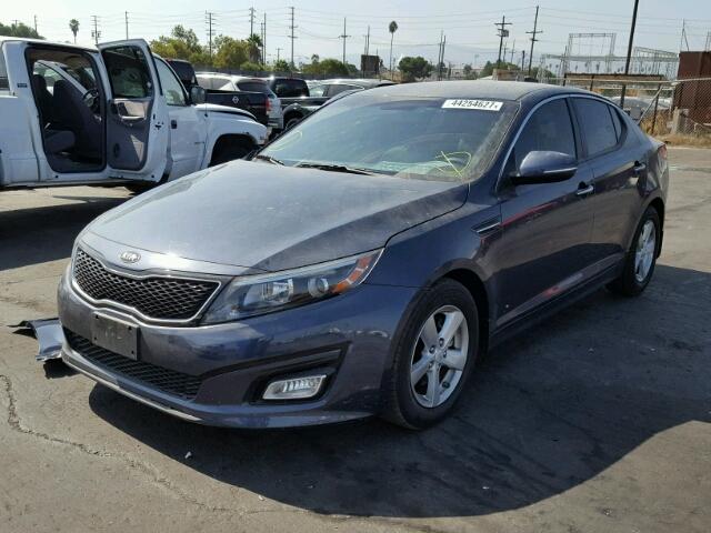 KNAGM4A76F5576626 - 2015 KIA OPTIMA LX BLUE photo 2