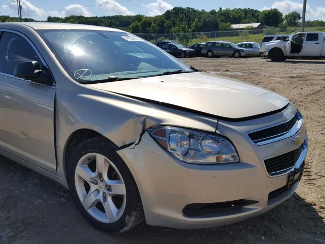 1G1ZB5E16BF316592 - 2011 CHEVROLET MALIBU LS ბეჟი ფოტო 9