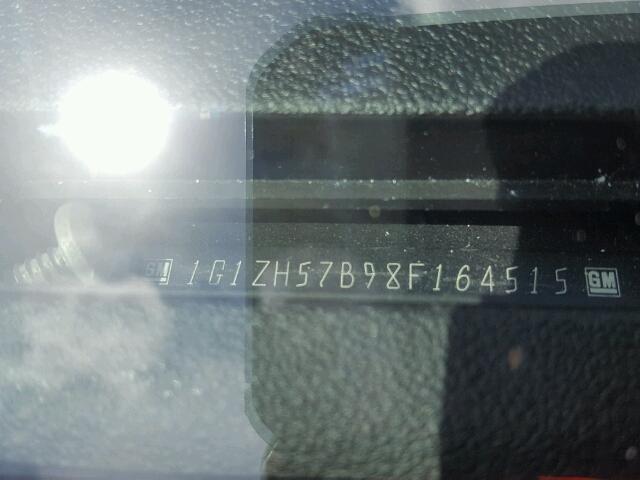 1G1ZH57B98F164515 - 2008 CHEVROLET MALIBU 1LT გრაფიტი ფოტო 10