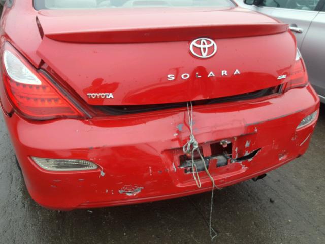 4T1CE30P68U762102 - 2008 TOYOTA CAMRY SOLA RED photo 10