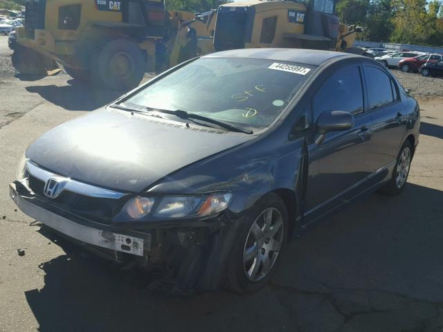 2HGFA1F62AH557547 - 2010 HONDA CIVIC GRAY photo 2