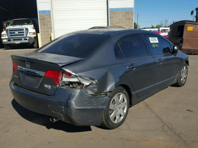 2HGFA1F62AH557547 - 2010 HONDA CIVIC GRAY photo 4