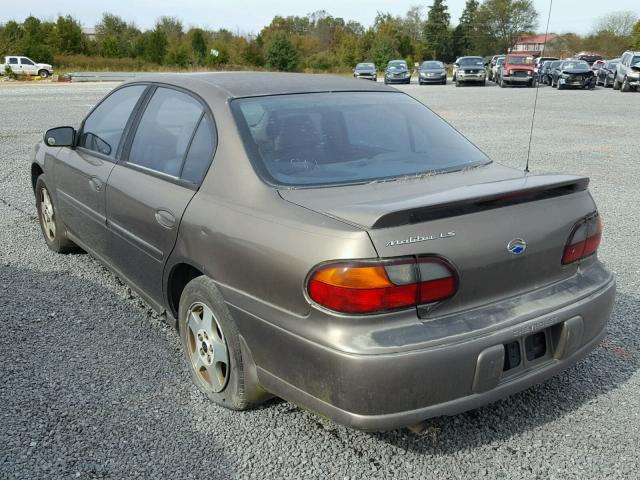 1G1NE52J42M602110 - 2002 CHEVROLET MALIBU LS 棕色 照片 3