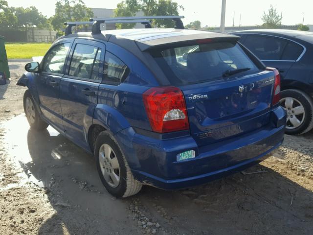 1B3HB28C29D125628 - 2009 DODGE CALIBER SE BLUE photo 3