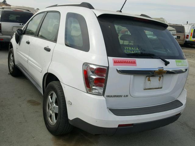 2CNDL13F286311233 - 2008 CHEVROLET EQUINOX WHITE photo 3