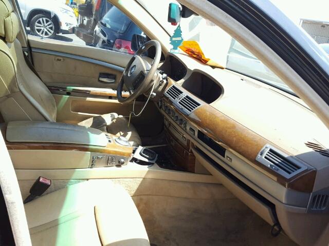 WBAGN63492DR00485 - 2002 BMW 745 LI BLACK photo 5