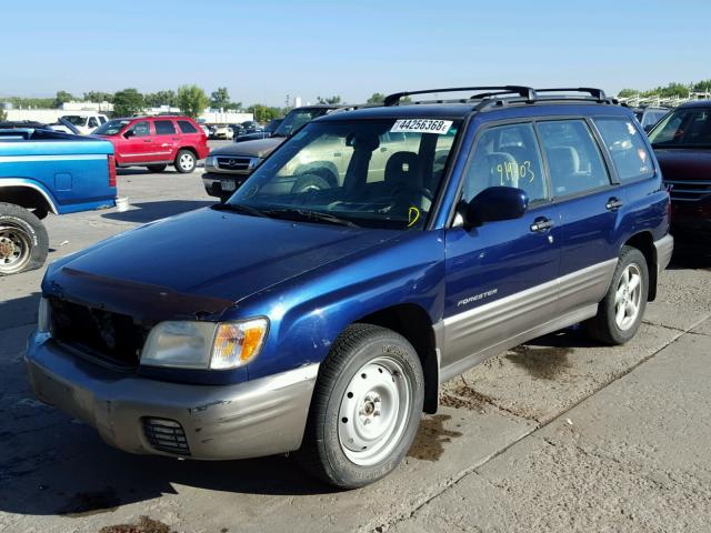 JF1SF65582H749542 - 2002 SUBARU FORESTER S 蓝色 照片 2