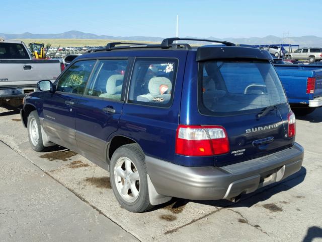 JF1SF65582H749542 - 2002 SUBARU FORESTER S 蓝色 照片 3