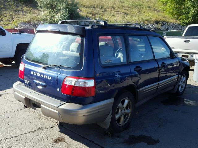 JF1SF65582H749542 - 2002 SUBARU FORESTER S 蓝色 照片 4