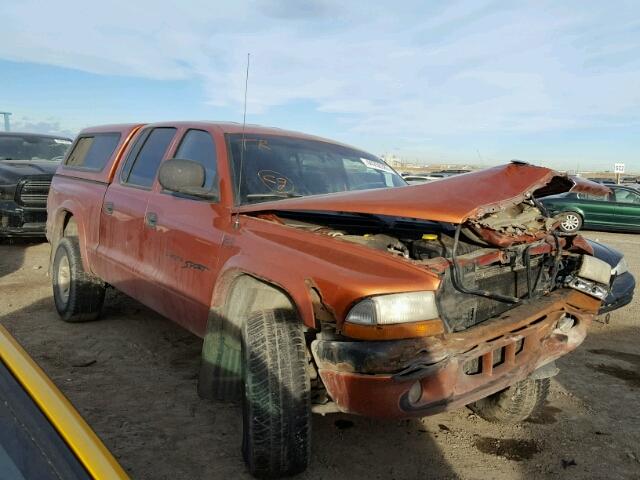 1B7GG2AN6YS697870 - 2000 DODGE DAKOTA QUA ORANGE photo 1