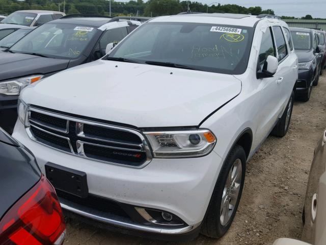 1C4RDJDGXFC710250 - 2015 DODGE DURANGO LI WHITE photo 2