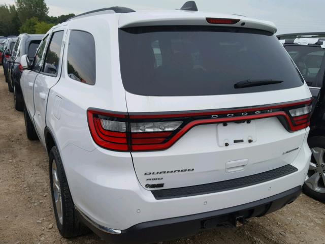 1C4RDJDGXFC710250 - 2015 DODGE DURANGO LI WHITE photo 3