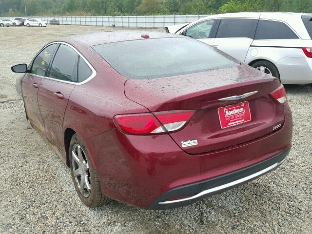 1C3CCCAB7FN613576 - 2015 CHRYSLER 200 LIMITE RED photo 3