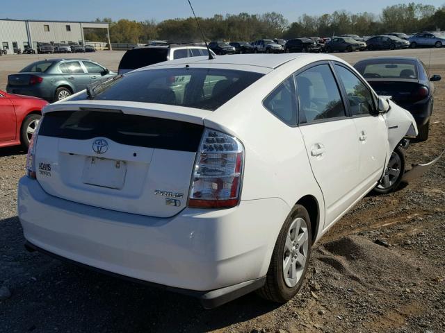 JTDKB20U597881896 - 2009 TOYOTA PRIUS WHITE photo 4