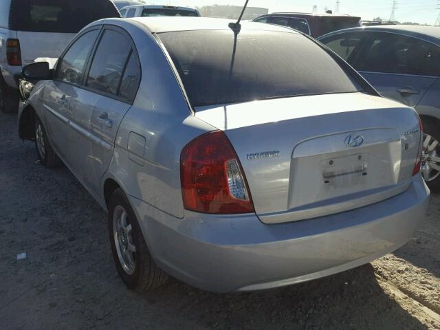 KMHCN46C78U260399 - 2008 HYUNDAI ACCENT GLS SILVER photo 3