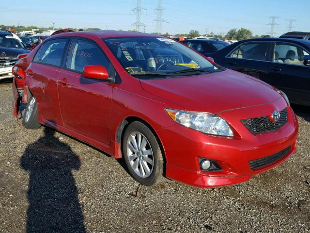 1NXBU4EE1AZ278906 - 2010 TOYOTA COROLLA RED photo 1