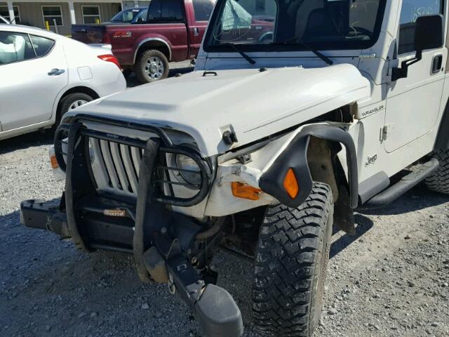 1J4FA29P31P327238 - 2001 JEEP WRANGLER / WHITE photo 9