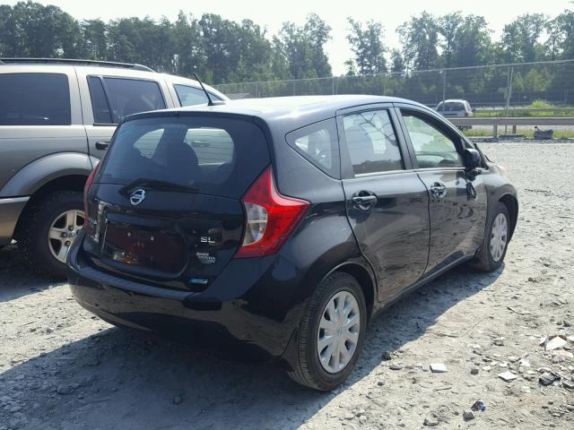 3N1CE2CP3EL419914 - 2014 NISSAN VERSA NOTE BLACK photo 4