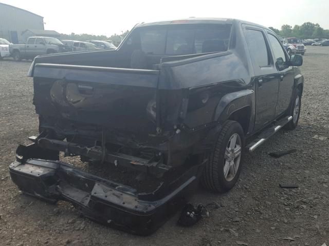 5FPYK1F59AB004709 - 2010 HONDA RIDGELINE BLACK photo 4