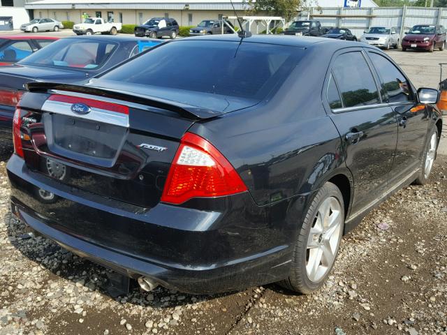 3FAHP0KC2AR206935 - 2010 FORD FUSION SPO BLACK photo 4