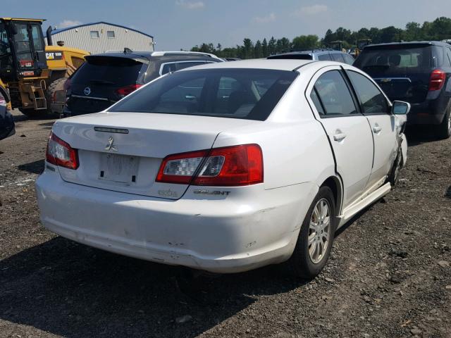 4A32B2FF0AE002276 - 2010 MITSUBISHI GALANT FE WHITE photo 4