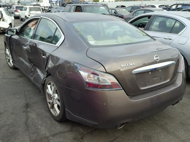 1N4AA5AP9DC807976 - 2013 NISSAN MAXIMA S BROWN photo 3