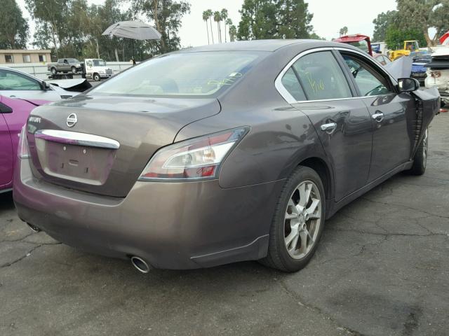 1N4AA5AP9DC807976 - 2013 NISSAN MAXIMA S BROWN photo 4