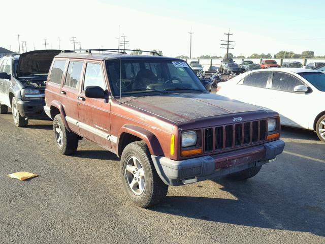 1J4FT48S8YL168150 - 2000 JEEP CHEROKEE MAROON photo 1