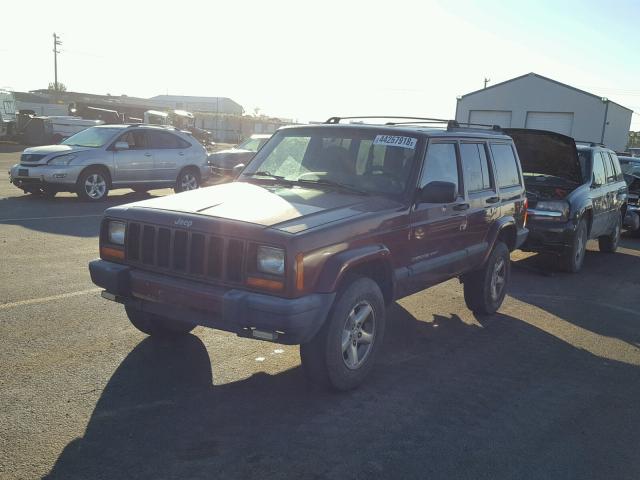 1J4FT48S8YL168150 - 2000 JEEP CHEROKEE MAROON photo 2