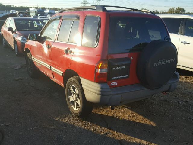 2CNBJ134536947441 - 2003 CHEVROLET TRACKER RED photo 3