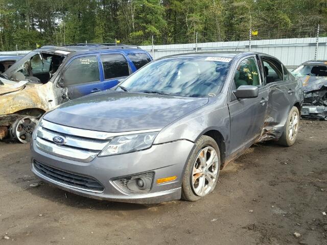 3FAHP0HA5CR292105 - 2012 FORD FUSION SE GRAY photo 2