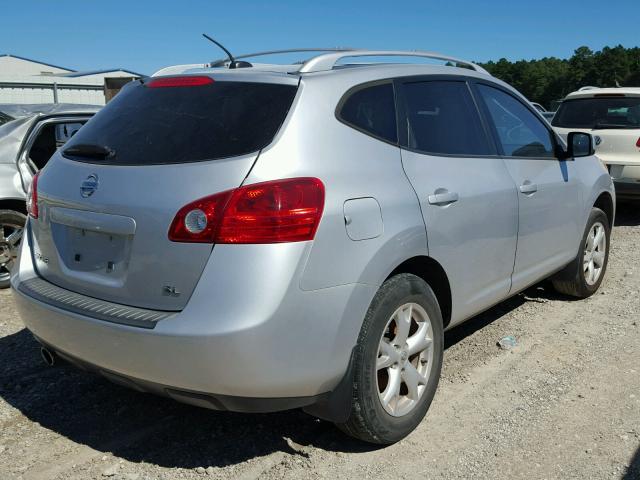 JN8AS58T68W300911 - 2008 NISSAN ROGUE SILVER photo 4