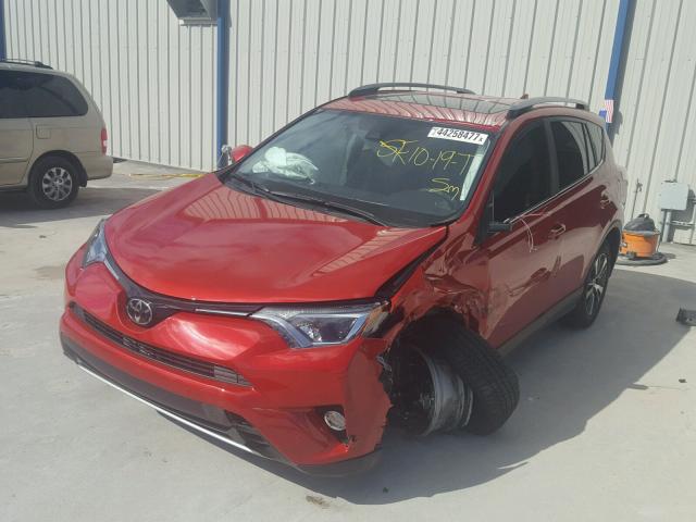 JTMWFREVXHJ145005 - 2017 TOYOTA RAV4 XLE RED photo 2