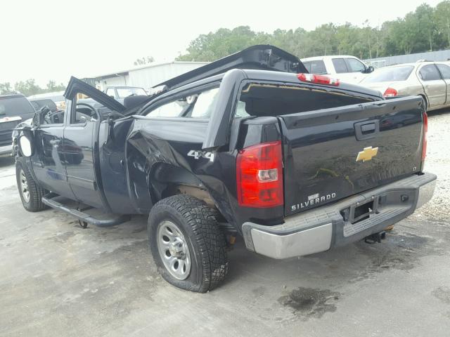 1GCRKSEA6DZ339667 - 2013 CHEVROLET SILVERADO BLACK photo 3