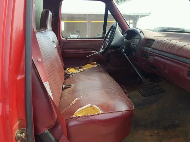 2FDKF37H7TCA60578 - 1996 FORD F350 RED photo 5