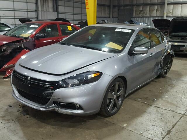 1C3CDFEB0FD279339 - 2015 DODGE DART SILVER photo 2